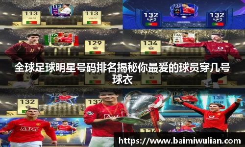 全球足球明星号码排名揭秘你最爱的球员穿几号球衣